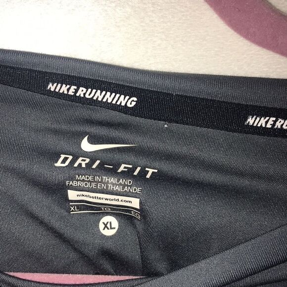 Nike Running Men's Gray Long-Sleeve Training Shirt Size XL - Picture 4 of 7